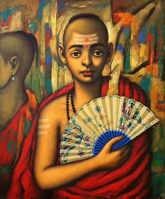 ’Batu with fan’