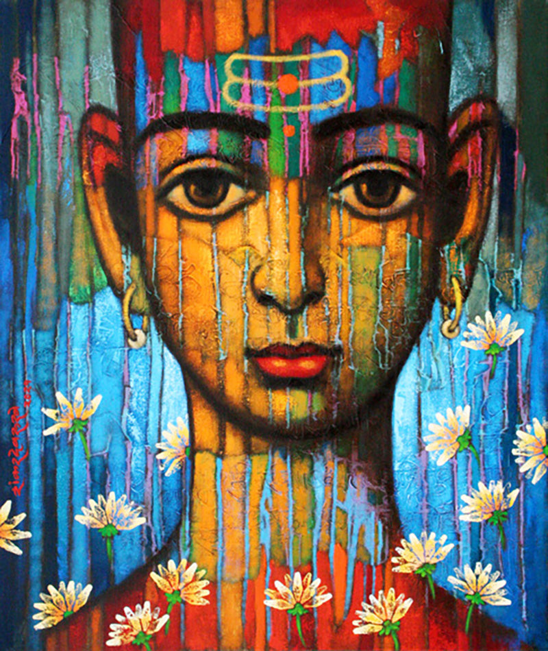 ‘Batu with Flowers’