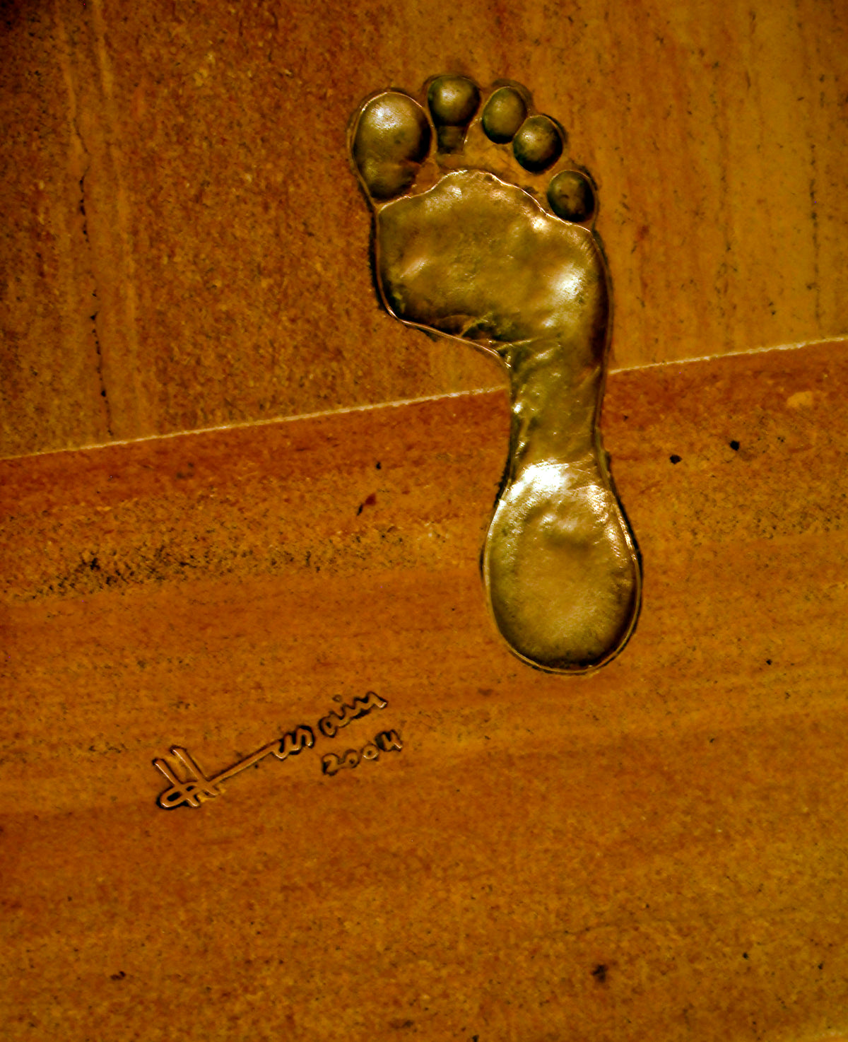 MF Husain's footprint